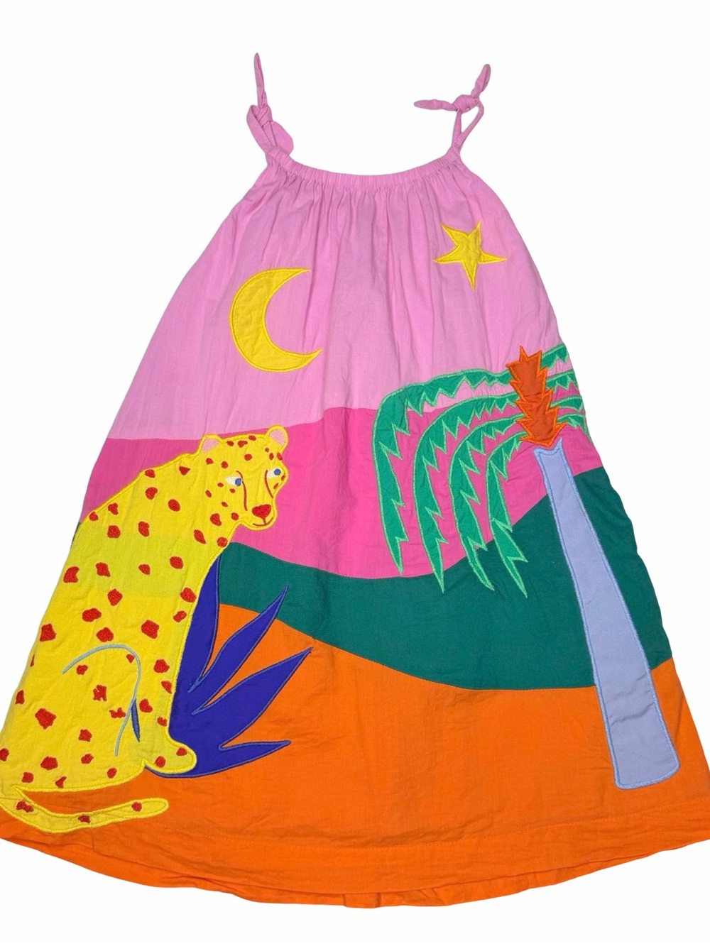 Mini Boden Leopard Appliqué Dress